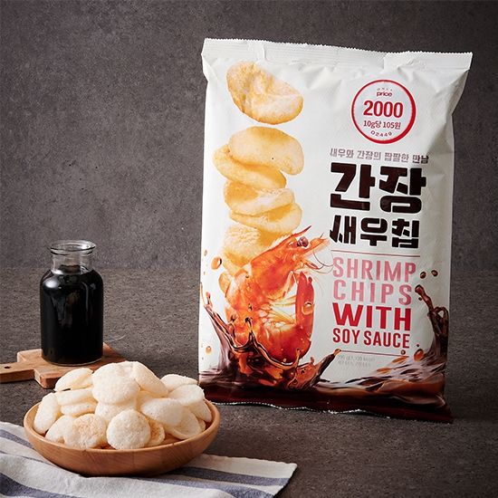 韓國 Only Price 醬油味巨大裝蝦片 190g