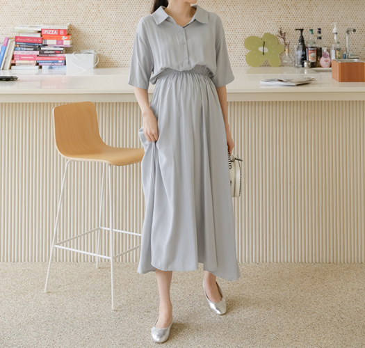 soim-[임부복*라이트셔츠 임산부원피스]♡韓國孕婦裝連身裙